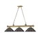 Z-Lite Cordon 3 Light Billiard, Rubbed Brass & Bronze 2306-3RB-SBRZ - alternate 7